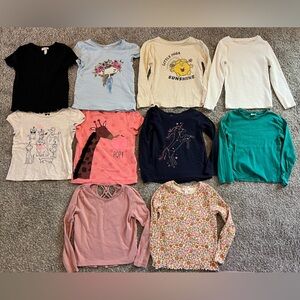 Lot of Girl’s Size 5T Tops Long & Short Sleeve